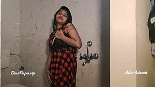 Desi alia advani showers off her horny curves ever so teasingly... wanna peek?