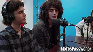 hunky johnny love's big dick pounds passionately in missionary cowgirl and doggystyle on podcast