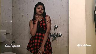 Desi alia advani showers off her horny curves ever so teasingly... wanna peek?