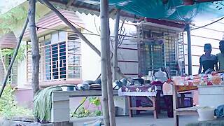 Indian husband shares horny wife with office friend doggystyle on bed