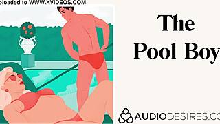 pool boy erotic audio makes women moan with sexy asmr pleasure