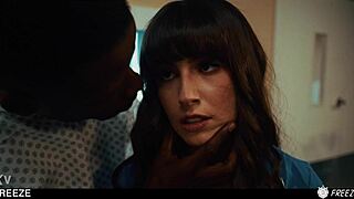 bbc freezes brunette nurse chanel camryn for deep anal creampie and cum swallow