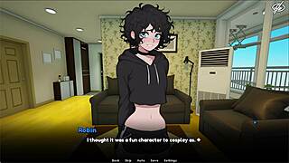 My femboy roommate's beach day turns into dorm game with ladyboy seduction and roommate passion