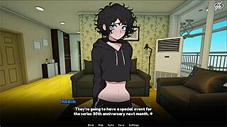 My femboy roommate's beach day turns into dorm game with ladyboy seduction and roommate passion