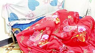 Desi girl feels every hard thrust pounding her tight pussy in passionate bedroom fuck