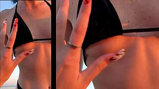 BBQ Heats Up! Outdoor Fuck Turns Wild in Bed with Big Tits Couple