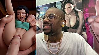 overwhelmed by cum on my face as easter bunny slut barista