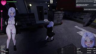 manaka flashes pussy outdoors with dildo game play part 1