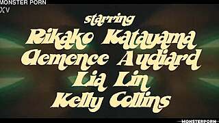 japanese lesbian threesome rips into monster hardcore squirting bondage epic by toshio maeda