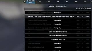 manaka flashes pussy outdoors with dildo game play part 1