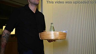 waiter fucks hot dutch girl behind hidden hotel cam during service