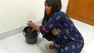 Desi Indian Housewife Fucks Neighbor Bent Over Bedroom Big Tits Juicy Pussy Dripping