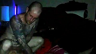 tattoo model bent over for wet doggystyle cumshot