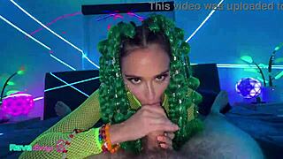 Armani drops dance beats for bunny costume deepthroat doggystyle creampie quickie pounding