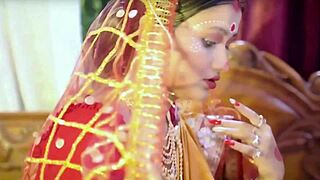 indian bengali newlywed couple enjoys honeymoon night with first time doggystyle missionary creampie and pussy licking in bedroom