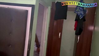 stepmom bathing alone until horny stepson bursts in romances her then pounds shaved pussy doggystyle cowgirl creampie