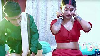 indian bengali newlywed couple enjoys honeymoon night with first time doggystyle missionary creampie and pussy licking in bedroom