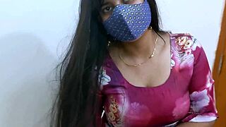 Amateur housewife neighbor endures first-time rough fucking on bed