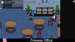 office workers use freeuse policy during retro comic tasks