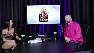 see through red lingerie hides nothing in brazilian swingers casting interview