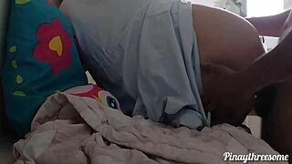 filipina teacher moans loudly getting roughly fucked in kitchen by stud curvy mature pinay screams sarap quickie passion!