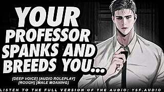 professor spanks your ass then breeds you with deep moans