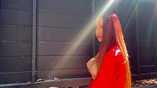 hey italian milf artemisia, show those big natural tits outdoors