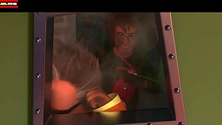 shoves finger deep in her tight ass during erotic retro fuck