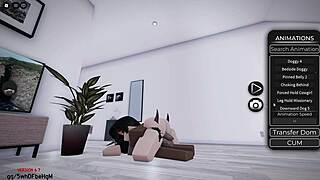 playing roblox condo game with bff turns into hot monster bbc session part 2 🎮🍆🔥