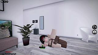 playing roblox condo game with bff turns into hot monster bbc session part 2 🎮🍆🔥