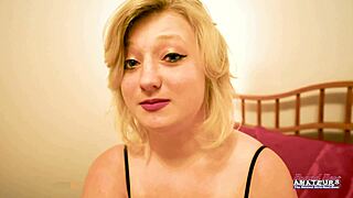 imagine this petite big tits blonde college girl gagging deep on cock till facial cumshot