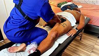 Colombian Brunette Milf's Bedroom Massage Turns into Dirty Doggystyle Creampie Surprise