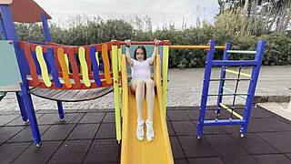 hey busty latina, suck our dicks in the park before we get caught?