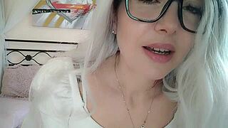 hey stepmom lavinia della, teach me to jerk off to your wet thong pussy