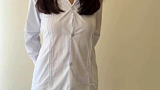 estudiante de colegio la paz bolivia grita placer recibiendo berga casera