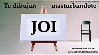 Joi Art Class Draws You Jerking Off In Spanish Audio!