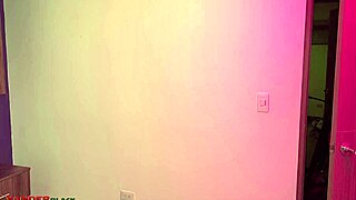 Busty Latina wife flirts suggestively. Lingerie massage turns steamy quick