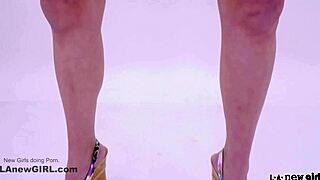 elegant brunette teases then gets pounded deep in casting couch audition