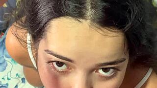 cute brazilian teen chokes on veiny monster cock deepthroat until facial cum blast part 2 vip