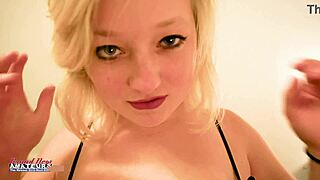 imagine this petite big tits blonde college girl gagging deep on cock till facial cumshot