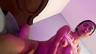 imagine her first porn shoot this stunning young latina rides big cock cowgirl style