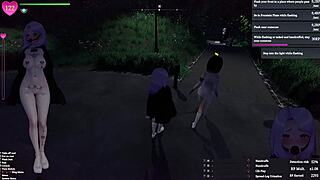 Secret Flasher Manaka Teases Pussy with Dildo Outdoors!