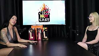 oh wow this bdsm interview with tattooed brazilian teen vivian loola gets so freaky on camera