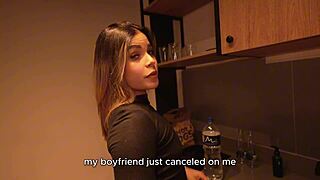 My latina stepdaughter carolina agudelo blows my cock while movies play teasing me hard