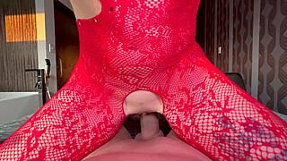 what if her lingerie rips off during that deep hard fuck on the pretty blonde model?