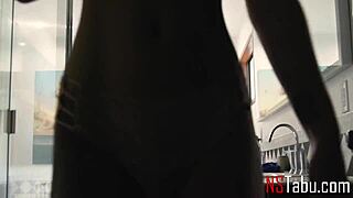 gabbie carter's shaved teen pussy craves stepdaddy's cock for old young pounding