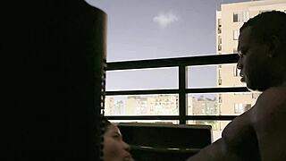 stepbrother blasts huge cum load all over my face in amateur fun