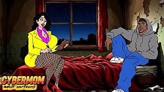 Cartoon housewife cheats hard, hubby returns unnoticed 😈🍆