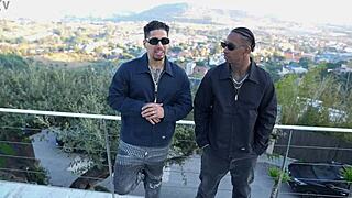 martina smeraldi and layla scarlett shock the cobras with backstage foursome anal creampie surprise