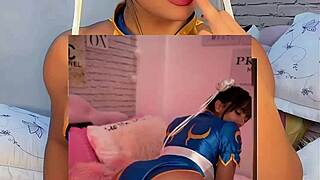 does hot chun li cosplay emanuelly raquel's big brazilian ass tease too much?
